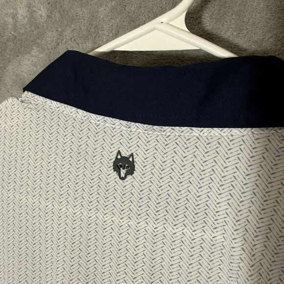 Greyson Mens XL Golf Shirt Short Sleeve Polo Performance Herringbone Oakbourne - Picture 2 of 11